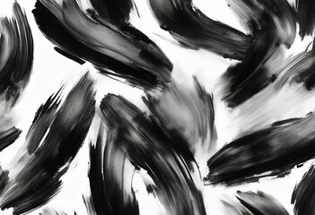 Poster - smudge isolated grungy black painting stain brush oil strokes design element object texture noise grunge distress white paper spray messy distressed shape pattern wallpaper overlay dirty ink drawing