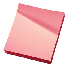 Poster - Vibrant pink paper sheet for arts and crafts, invitations, and creative projects with a bright and cheerful look isolated on transparent background..