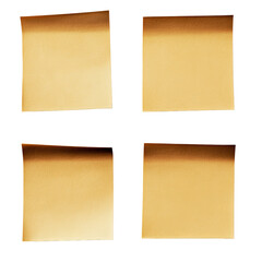 Poster - Four distinct pieces of standard paper arranged on a black background highlighting contrast and simplicity isolated on transparent background..
