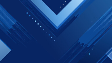 Wall Mural - dark blue modern background for design. geometric shape. triangles, diagonal lines. gradient. abstra
