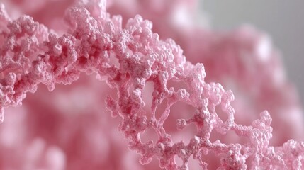 Poster - Close up of a pink structure with intricate and complex details