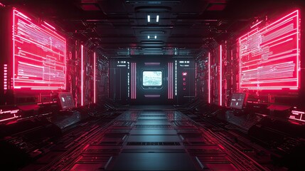 Poster - AI-powered human intelligence visualization with futuristic neon technology aesthetics.