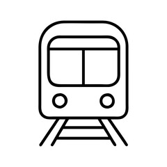 Poster - Train illustration subway transport railway public vehicle travel commuter icon