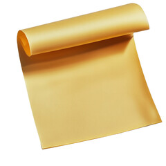 Poster - Rolled up piece of paper with a vintage look, perfect for creative and artistic projects and office use isolated on transparent background..