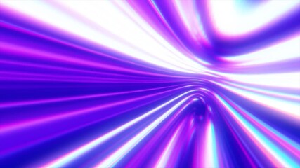Poster - Vibrant abstract neon light streaks in shades of pink, blue, and purple, creating a futuristic motion blur effect background, video in high quality 4k, motion design