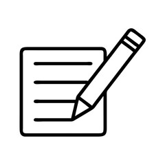 Poster - Writing notes with pencil icon vector illustration for education and business use