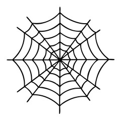 Wall Mural - spider web icon, spider web vector illustration-simple illustration of spider web, perfect for spide