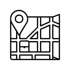 Poster - Find location on map with pin pointer for gps navigation and travel destination