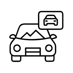 Poster - Car gps navigation system icon vector illustration and auto location service