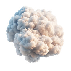 Aufkleber - Dramatic cloud of smoke rising against a dark background creating an enigmatic and mysterious atmosphere isolated on transparent background..