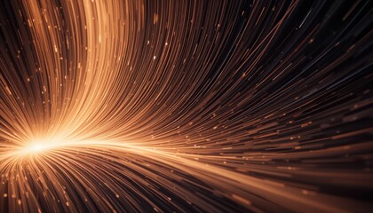 Poster - Dynamic light trails creating abstract patterns in a dark environment visual art concept digital art modern graphics
