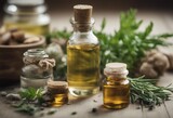 herbs different composition fresh types spa oils nature food natural aromatic garden homeopathy botanical healing hand retro floral alternative aromatherapy plant flower healthy rustic treatment