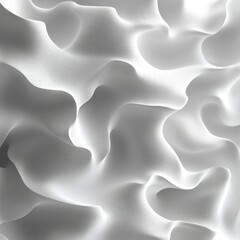 Poster - Abstract White Drapery: A Study in Light and Texture