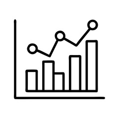 Poster - Growth chart graph diagram infographic business finance marketing vector illustration icon design