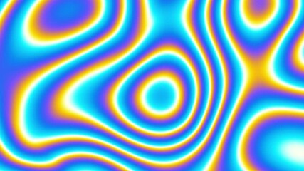 Aufkleber - Multicolored morphing liquid paint abstract loop background