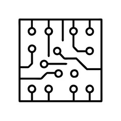Poster - Circuit board design vector illustration for electronics engineering and technology concept use 90