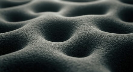 Poster - Close up of dark gray acoustic foam surface with egg crate pattern