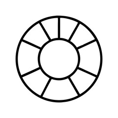  - Outline diagram circular chart infographic template for data representation and analysis tool