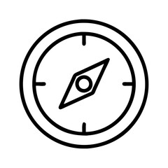 Poster - Compass navigation tool for direction finding and outdoor adventures travel and exploration icon