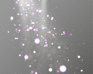 Aufkleber - 	
Christmas light effect with glowing bokeh and sparkling particles on a transparent background. Perfect for overlays, festive designs, and magical backgrounds.

