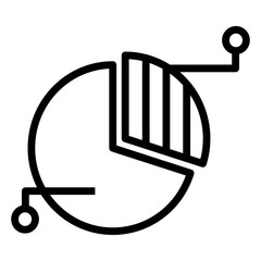Poster -  market share vector icon