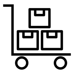 Poster - material supply vector icon