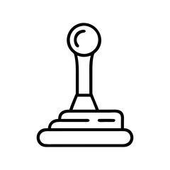 Poster - manual transmission gear shift stick vector icon for automobile car and vehicle parts 90