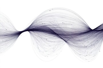 Poster - Abstract representation of flowing lines and curves illustrating motion and connectivity in a digital art piece