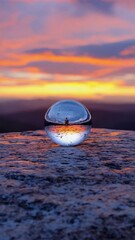 Aufkleber - sunset over water