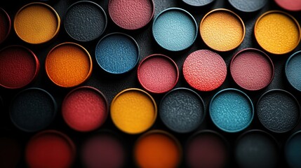 Poster - Vibrant Hues: A Symphony of Color in Circular Harmony