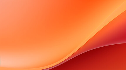 Fototapete - A simple orange gradient background with a flowing curve shape, perfect for futuristic web design, display banners, and professional presentations.

