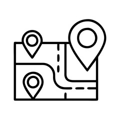 Poster - Find location on map with gps navigation and destination point for travel and tourism guide