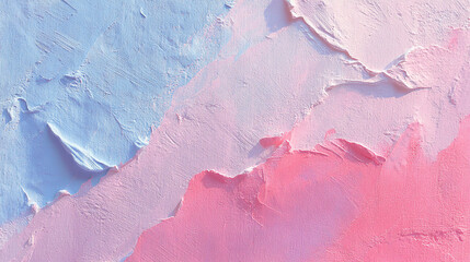 Poster - Pastel color abstract painting texture background pink blue aesthetic wall art design canvas print decor