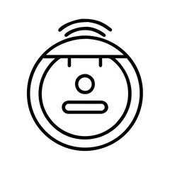 Poster - Isolated smart home cleaning robot vacuum cleaner icon vector illustration on white background