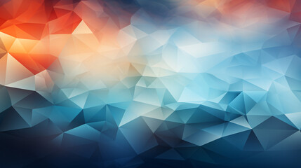 Leinwandbilder - Light-colored background with glowing geometric shapes, creating a premium futuristic design for tech presentations.

