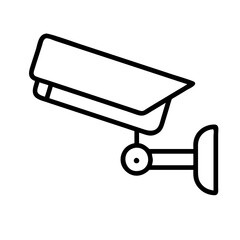 Poster - Security camera cctv surveillance system vector icon for safety and protection outline design