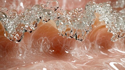 Poster - Abstract Macro Photography: Bubbles and Waves