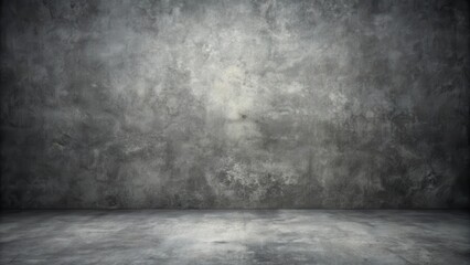 Poster - Dark Grey Textured Wall and Floor Background Suitable for Diverse Design Projects