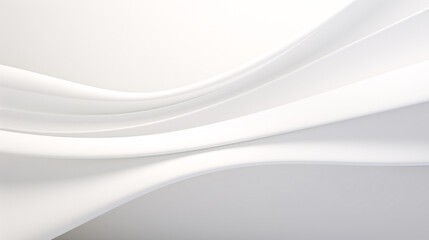 Fototapete - A subtle and elegant white background with soft gradients, ideal for futuristic web presentations, high-tech displays, or minimalist design banners.


