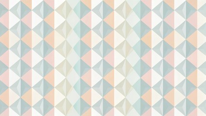 Aufkleber - Abstract Pastel Triangular Geometric Seamless Pattern Design for Textile, Wallpaper, and Background Applications