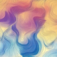 Poster - Abstract Pastel Swirls: A Digital Art Piece
