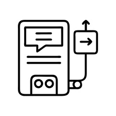 Poster - Smart home device automation system iot technology concept with arrow direction control panel design