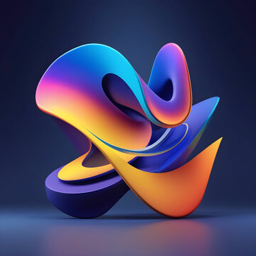 Abstract logo template gradient style