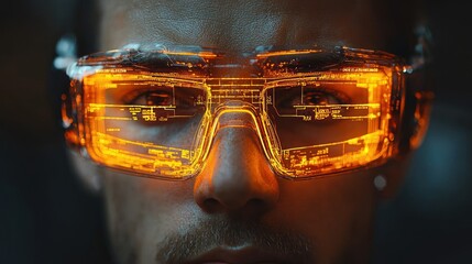 Poster - Futuristic Goggles: A Glimpse into Tomorrow's Technology