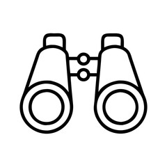Poster - Binoculars icon vector illustration search zoom explore optical equipment view tool vision