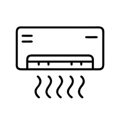 Poster - Air conditioning unit icon vector, cooling system, climate control for home or office design use