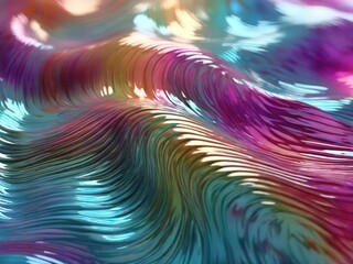 Wall Mural - Vivid Whirls of Imagination: Colorful Fractal Patterns and Textures for Dreamy Wall Decor,Ai generated 