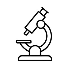 Poster - microscope science lab equipment vector illustration for scientific research and study tool