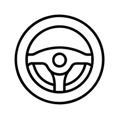 Poster - Steering wheel vector icon design for car automobile control interface and graphic elements