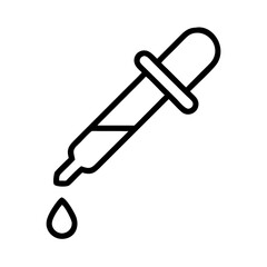 Poster - dropper tool vector illustration: medical, laboratory, chemical, and cosmetic application icon desig